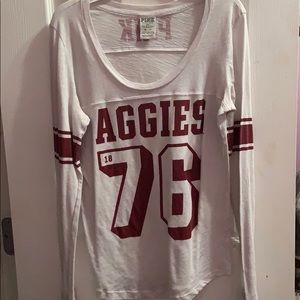 PINK Aggies long sleeve top